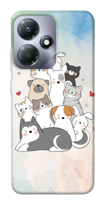 Чохол на Infinix Hot 30 Play Funny Pets ver.2 фото 1 з 1