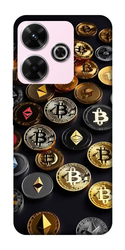 Чехол на Xiaomi Poco M6 4G Many coins фото 1 из 1