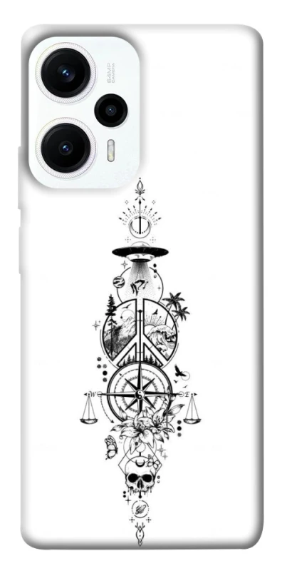 Чехол на Xiaomi Poco F5 / Note 12 Turbo Tattoo ver.7 фото 1 из 1