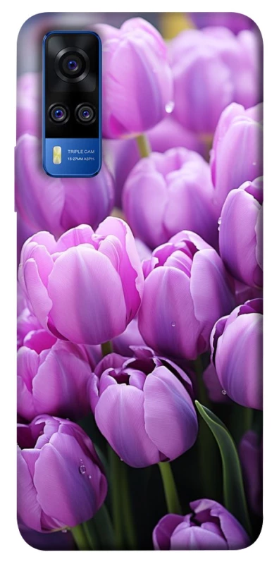 Чохол на Vivo Y51a Фіолетові тюльпани фото 1 з 1