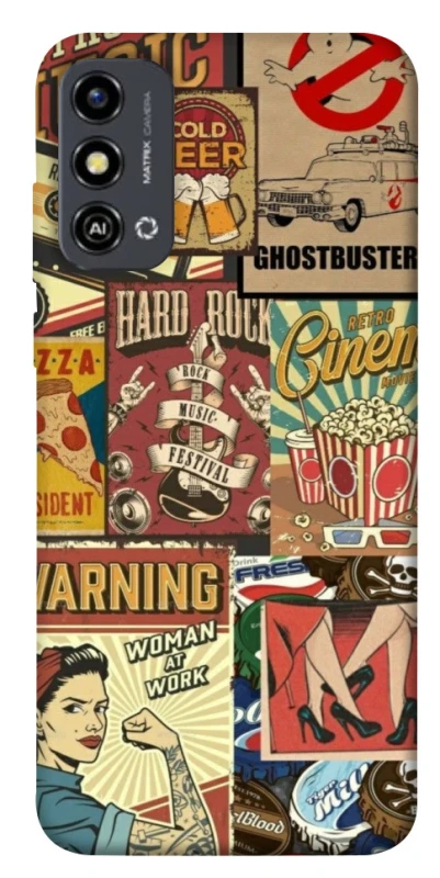 Чохол на ZTE Blade A53 Retro collage ver.2 фото 1 з 1