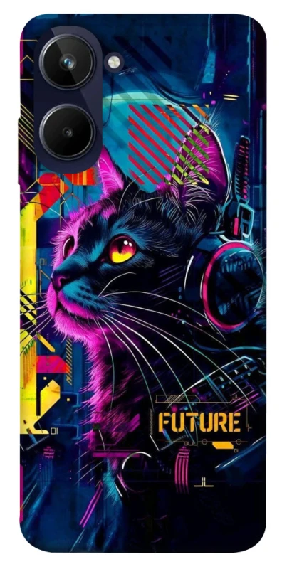 Чохол на Realme 10 4G Cyber Cat v2 фото 1 з 1