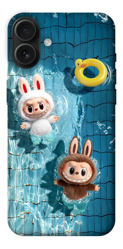 Чохол на Apple iPhone 16 Plus Labubu in the pool фото 1 з 1