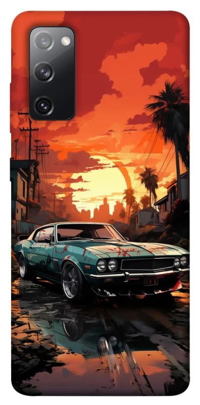 Чехол на Samsung Galaxy S20 FE Car at sunset фото 1 из 1