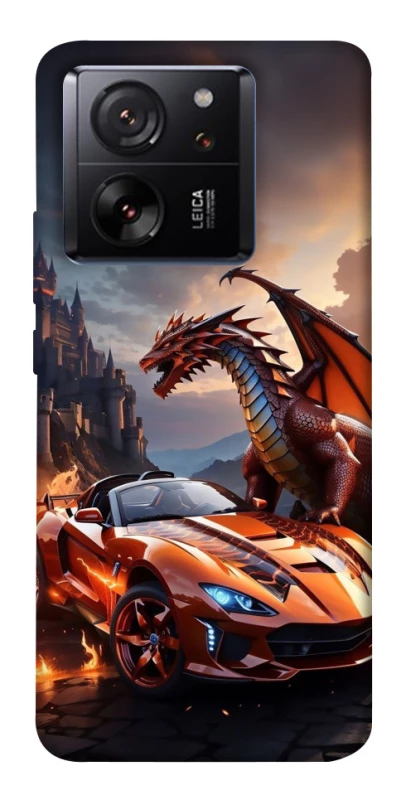 Чохол на Xiaomi 13T Сar and dragon фото 1 з 1