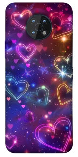 Чохол на Nokia G50 Drawn hearts фото 1 з 1