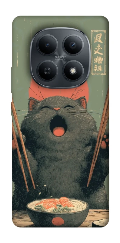 Чехол на Xiaomi Redmi Note 15 4G/5G (EU) Hungry Cat фото 1 из 1