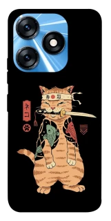 Чехол на TECNO Spark 10 Кот-самурай фото 1 из 1