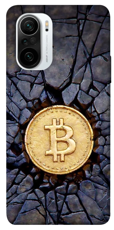 Чохол на Xiaomi Redmi K40 / K40 Pro / K40 Pro+ / Poco F3 Bitcoin cracks фото 1 з 1