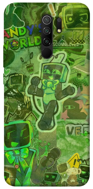 Чохол на Xiaomi Redmi 9 Dandysworld tv green theme фото 1 з 1