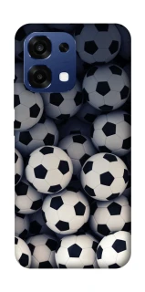 Чехол на Oppo A6 Pro 4G/5G Футбольные мячи фото 1 из 2