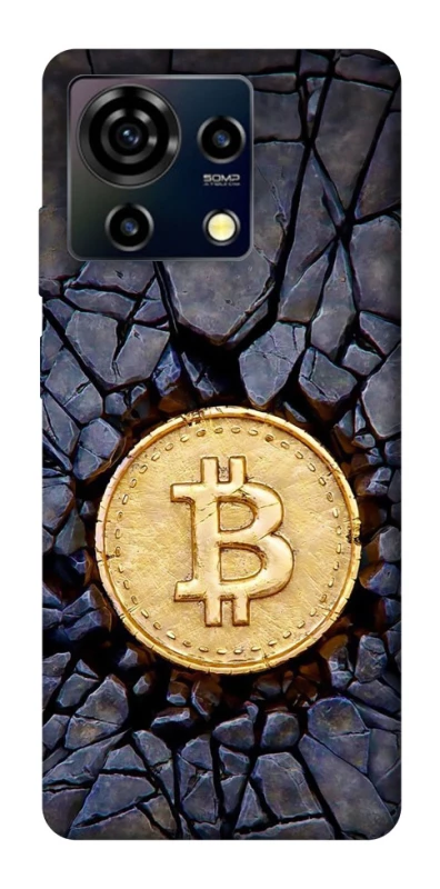 Чохол на ZTE Blade V50 Vita Bitcoin cracks фото 1 з 1
