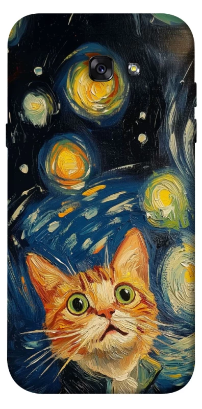Чехол на Samsung A720 Galaxy A7 (2017) paint cat фото 1 из 1