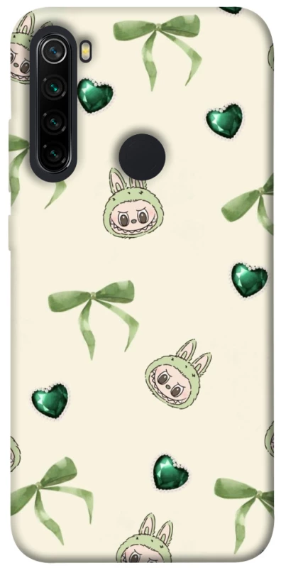 Чехол на Xiaomi Redmi Note 8 Labubu Green Heart фото 1 из 1