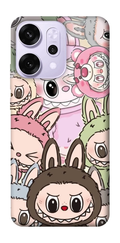 Чохол на Oppo Reno 14 Pro All Labubu 3 фото 1 з 1