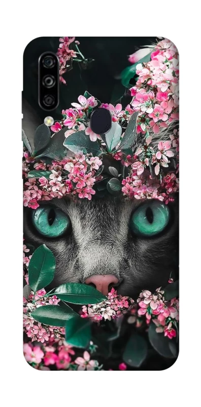 Чехол на ZTE Blade A7 (2020) Кот в цветах фото 1 из 1