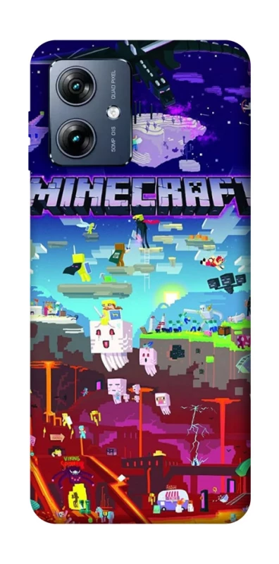 Чехол на Motorola Moto G54 Power Minecraft world фото 1 из 1
