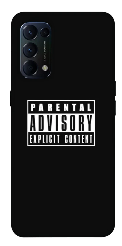 Чохол на Oppo Reno 5 4G Parental Advisory Label фото 1 з 1