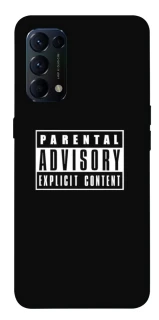 Чохол на Oppo Reno 5 4G Parental Advisory Label фото 1 з 1