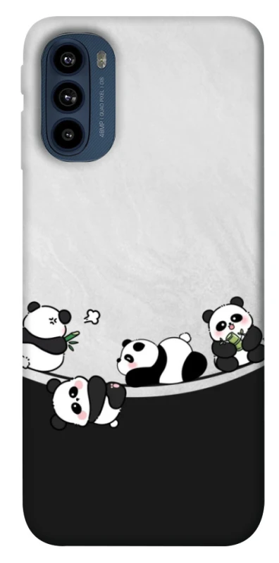 Чехол на Motorola Moto G41 Four pandas фото 1 из 1