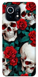 Чехол на Xiaomi Mi 11 skull and rose фото 1 из 1