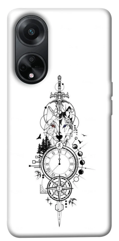 Чехол на Oppo A58 4G Tattoo ver.8 фото 1 из 1