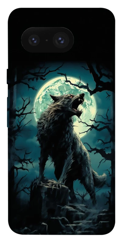 Чохол на Google Pixel 8 Вовк під місяцем фото 1 з 1