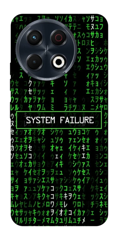 Чехол на TECNO Spark 30 Pro (KL7) Matrix system failure фото 1 из 1