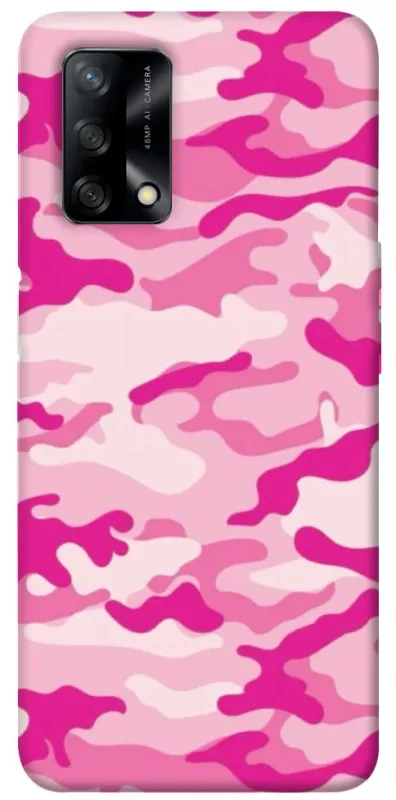 Чехол на Oppo A74 4G camouflage pink фото 1 из 1