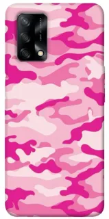 Чехол на Oppo A74 4G camouflage pink фото 1 из 1