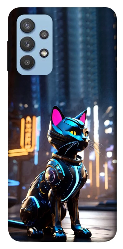 Чехол на Samsung Galaxy M32 Cyber cat фото 1 из 1