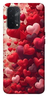Чохол на Oppo A54 5G / A74 5G Many hearts фото 1 з 1