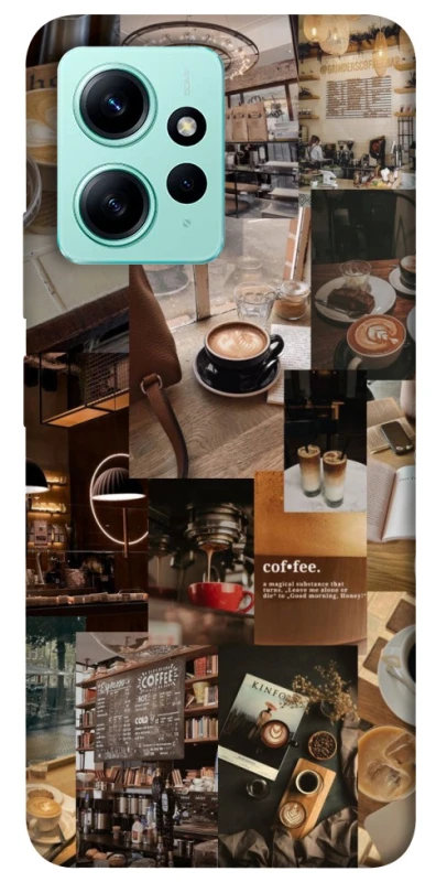 Чохол на Xiaomi Redmi Note 12 4G Coffee collage ver.2 фото 1 з 1
