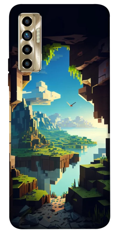 Чохол на TECNO Camon 17P Minecraft sunrise фото 1 з 1