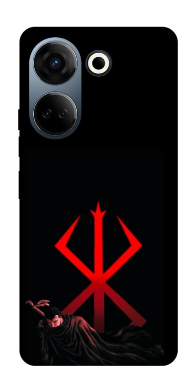 Чохол на TECNO Camon 20 Pro (CK7n) Berserk Red Logo фото 1 з 1