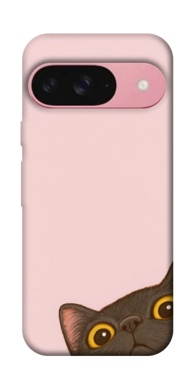 Чехол на Google Pixel 9 Peeping cat фото 1 из 1