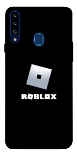 Чехол на Samsung Galaxy A20s Roblox logo black фото 1 из 1
