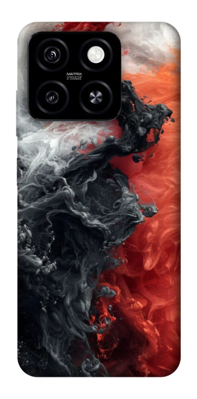 Чехол на ZTE Blade A55 4G Black and Red фото 1 из 1