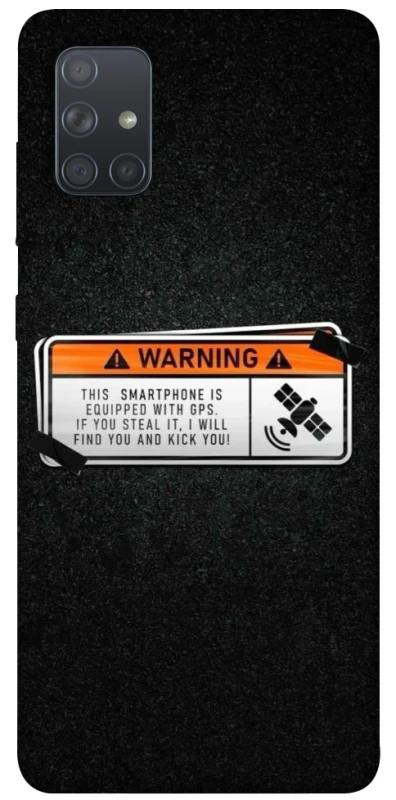 Чохол на Samsung Galaxy A71 Warning фото 1 з 1