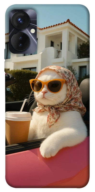 Чохол на TECNO Spark 9 Pro Stylish Cat Cruise фото 1 з 1