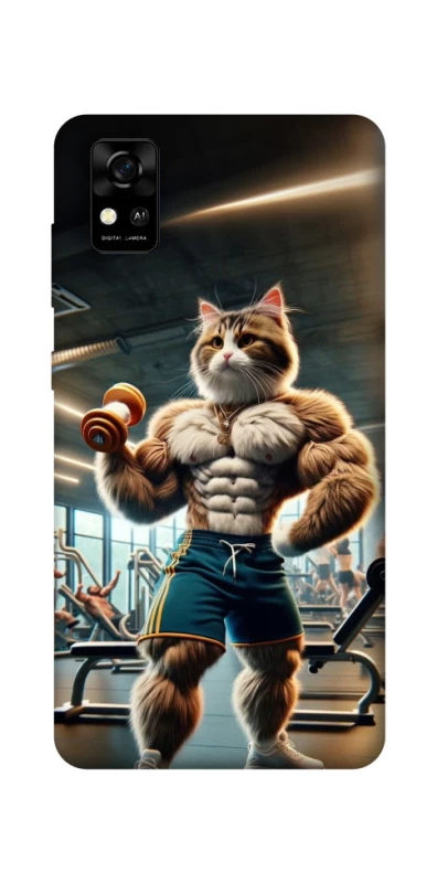 Чехол на ZTE Blade A31 Качок кот фото 1 из 1