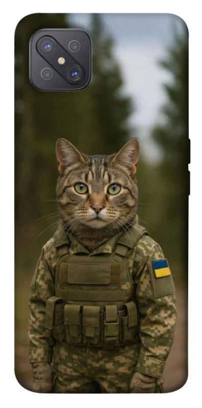 Чехол на Oppo A92s Кот защитник фото 1 из 1