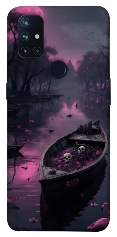 Чехол на OnePlus Nord N10 5G Boat and flamingo фото 1 из 1