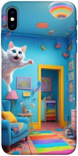 Чохол на Apple iPhone X (5.8") crazy cat фото 1 з 1