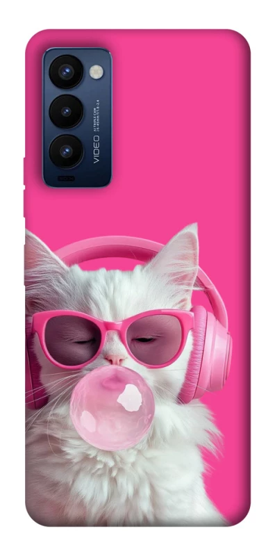 Чохол на TECNO Camon 18 Pro Pink kitty фото 1 Чохол на TECNO Camon 18 Pro Pink kitty фото 1 з 1