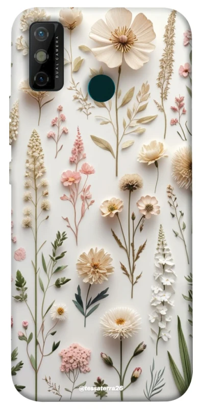 Чохол на TECNO Spark 6 Go Floral design ver.1 фото 1 з 1