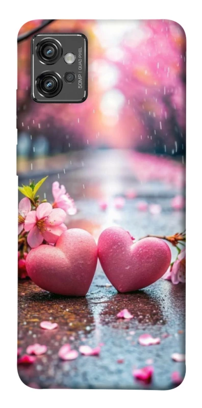 Чохол на Motorola Moto G32 Pink heart фото 1 з 1
