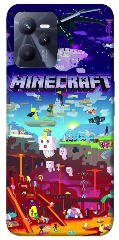 Чохол на Realme C35 Minecraft world фото 1 з 1