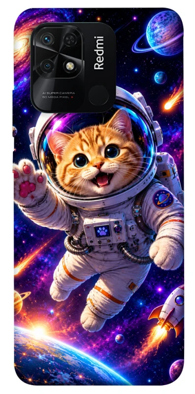 Чехол на Xiaomi Redmi 10C Space Cat фото 1 из 1
