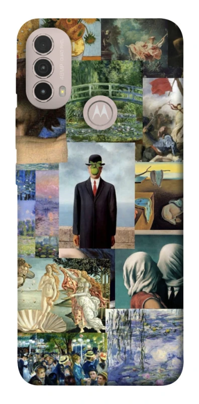 Чохол на Motorola Moto E40 Art collage ver.4 фото 1 з 1